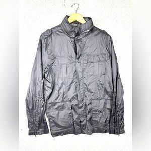 Osklen Globetrotter Rain Jacket- Unisex- Size M- Black Check Dims